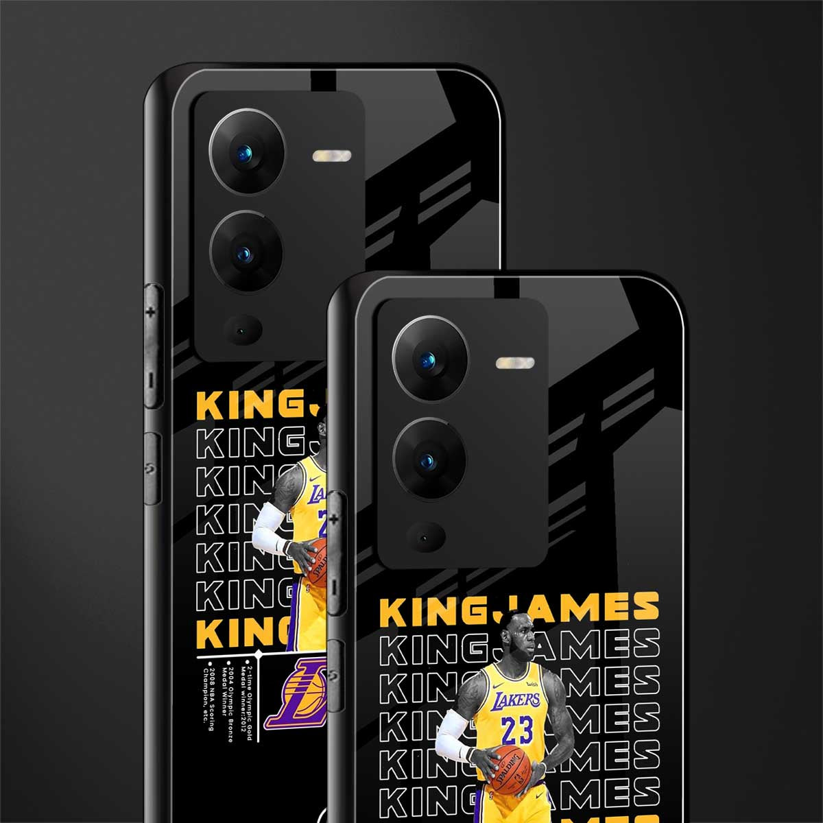 king james back phone cover | glass case for vivo v25 pro 5g