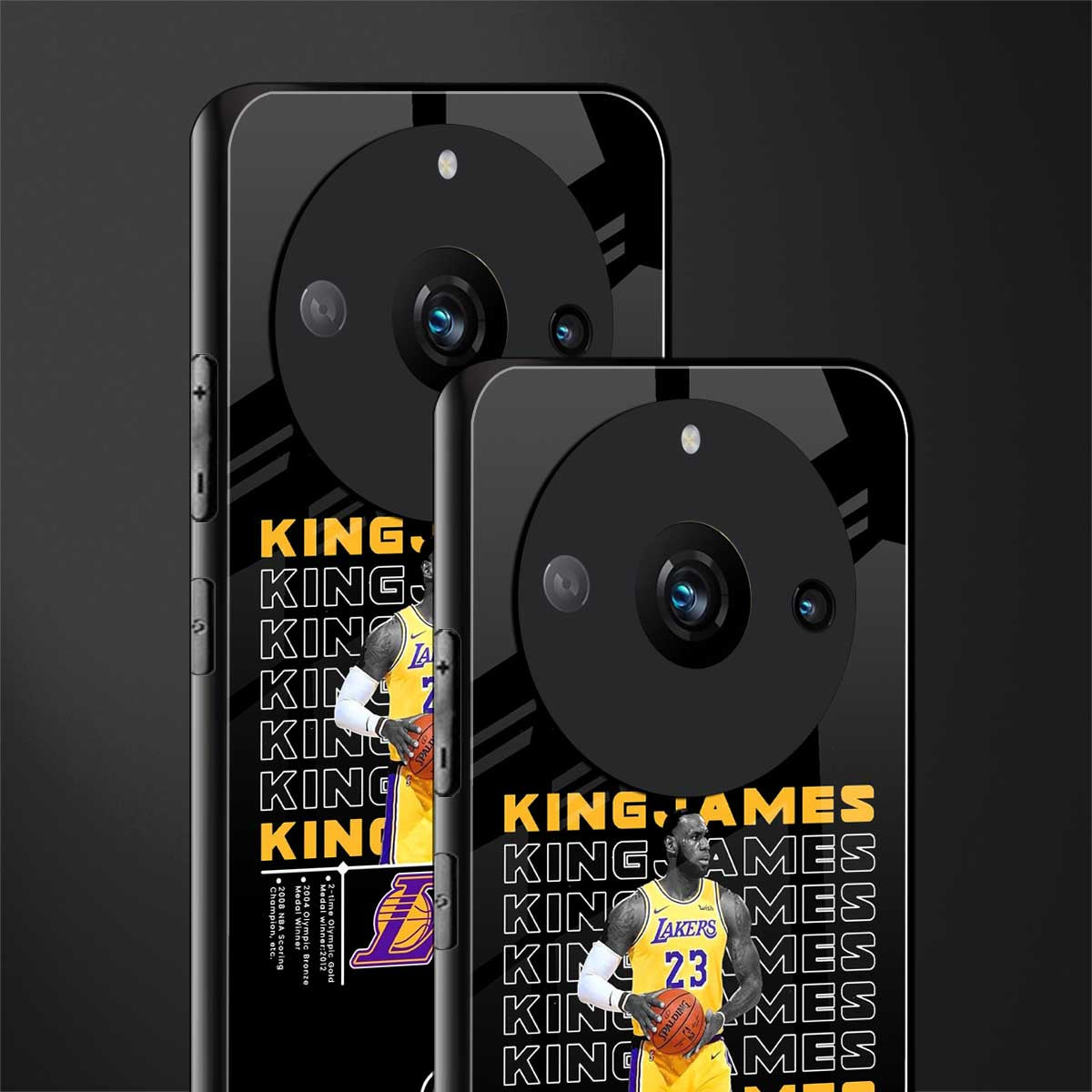 king james back phone cover | glass case for realme 11 pro 5g