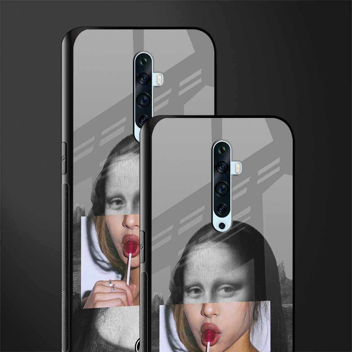 la mona lisa glass case for oppo reno 2f image-2