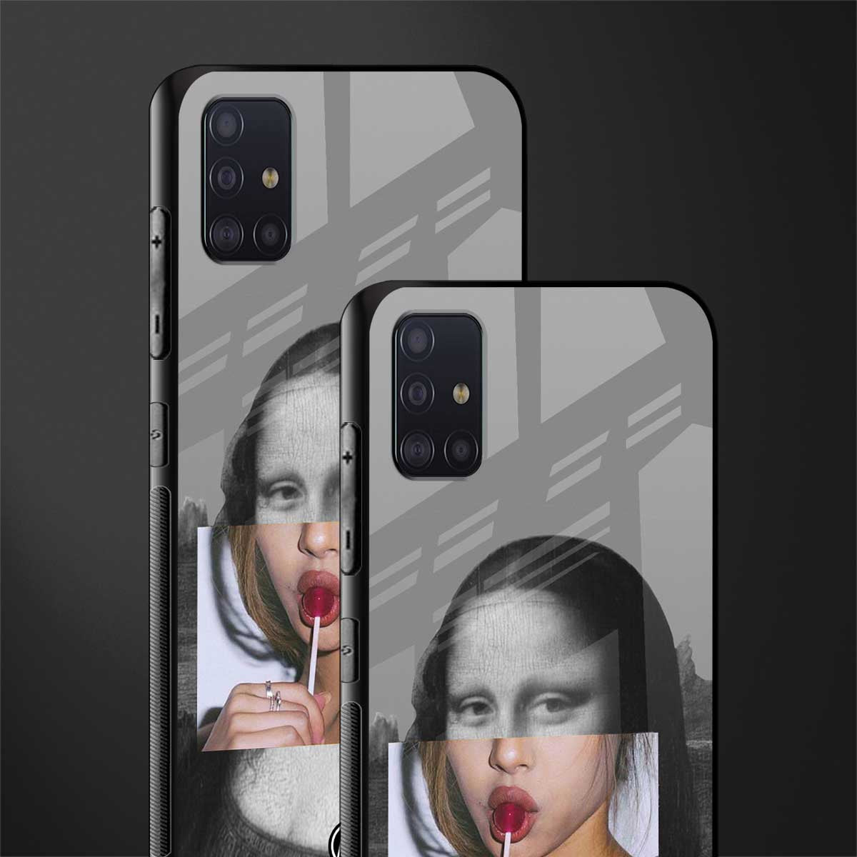 la mona lisa glass case for samsung galaxy a71 image-2