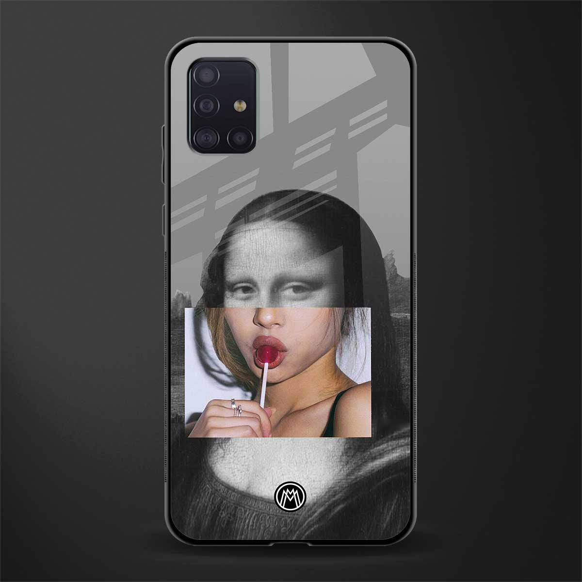 la mona lisa glass case for samsung galaxy a71 image