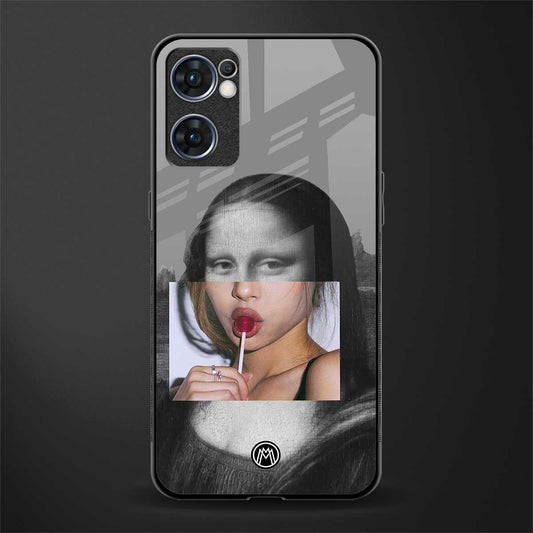 la mona lisa glass case for oppo reno7 5g image