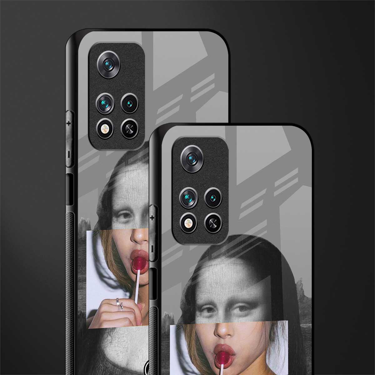 la mona lisa glass case for poco m4 pro 5g image-2