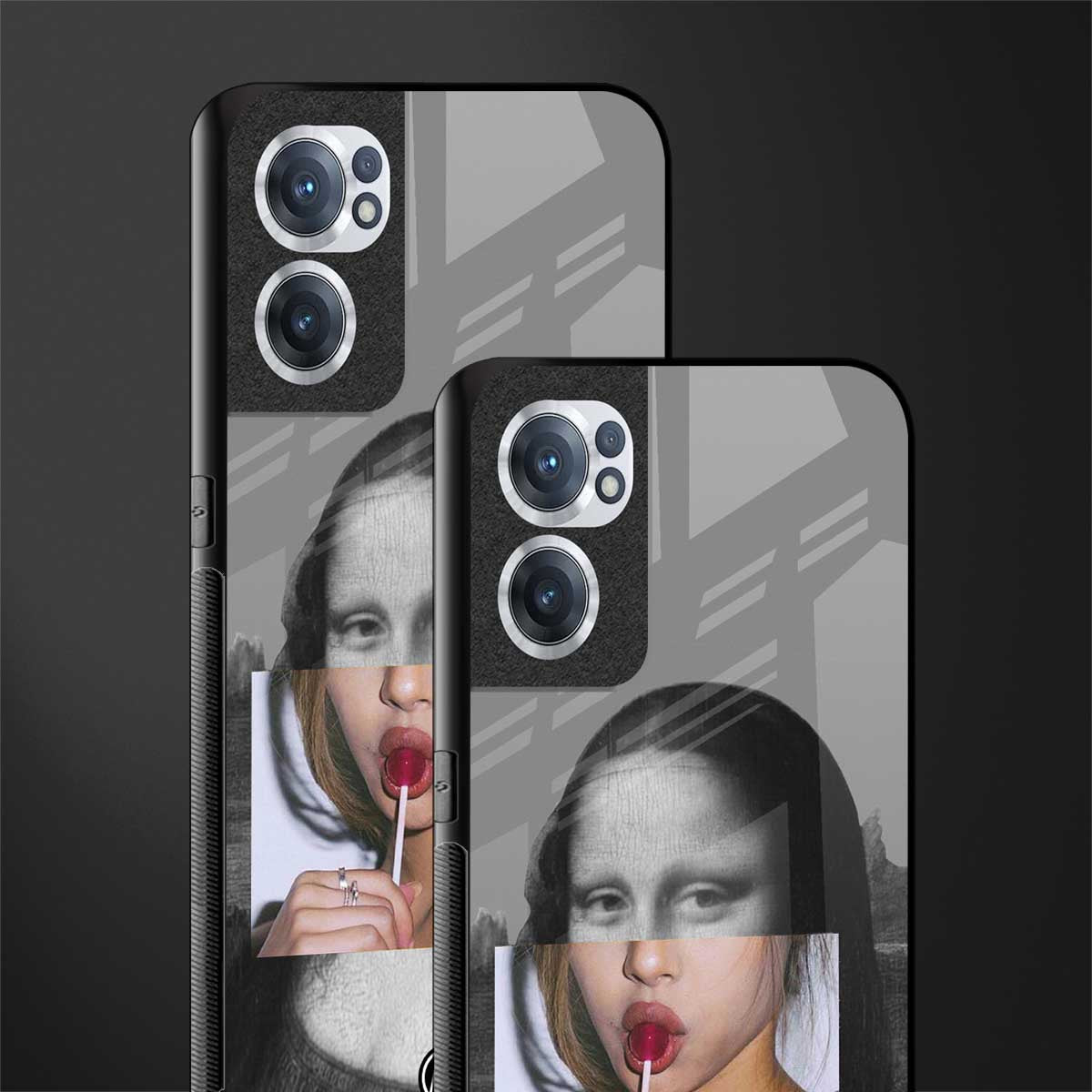 la mona lisa glass case for oneplus nord ce 2 5g image-2