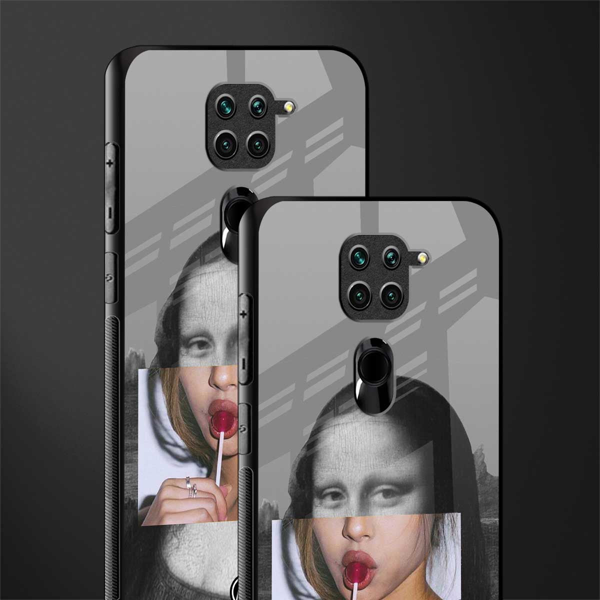 la mona lisa glass case for redmi note 9 image-2