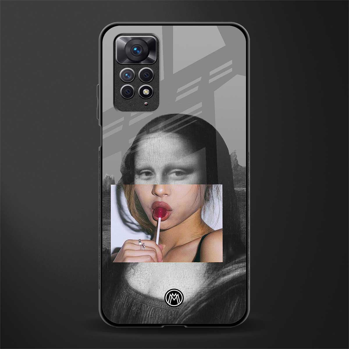 la mona lisa glass case for redmi note 11 pro image