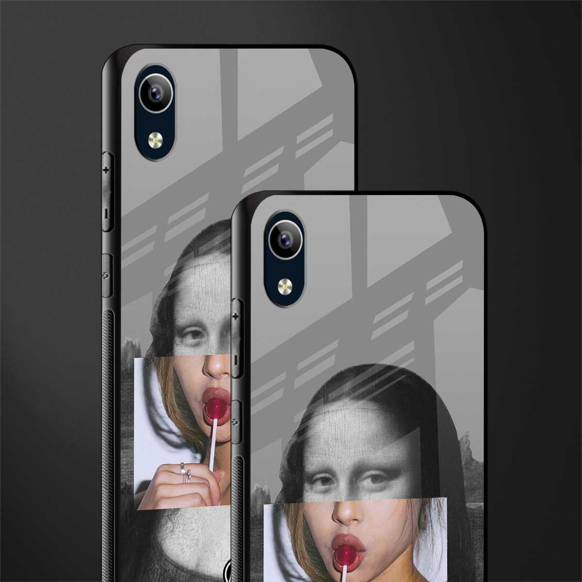 la mona lisa glass case for vivo y1s without fingerprint image-2