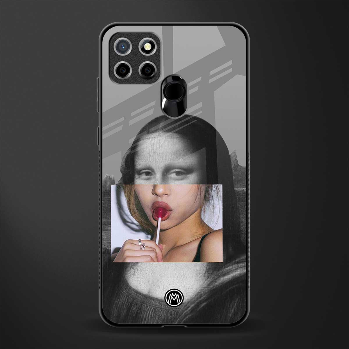 la mona lisa glass case for realme narzo 30a image