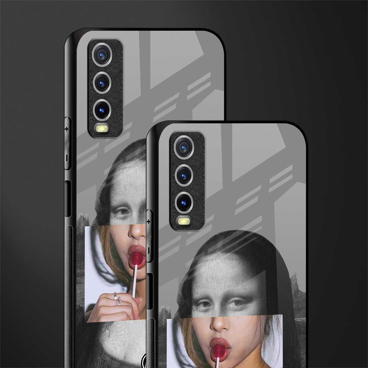 la mona lisa glass case for vivo y20svivo y20avivo y20g image-2