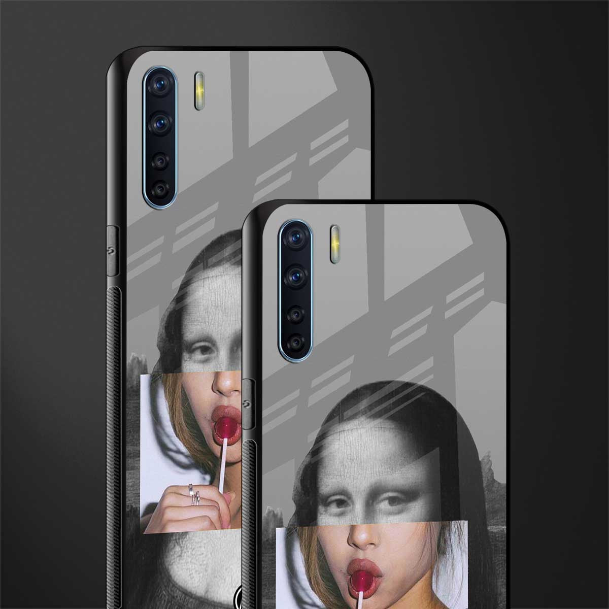 la mona lisa glass case for oppo f15 image-2