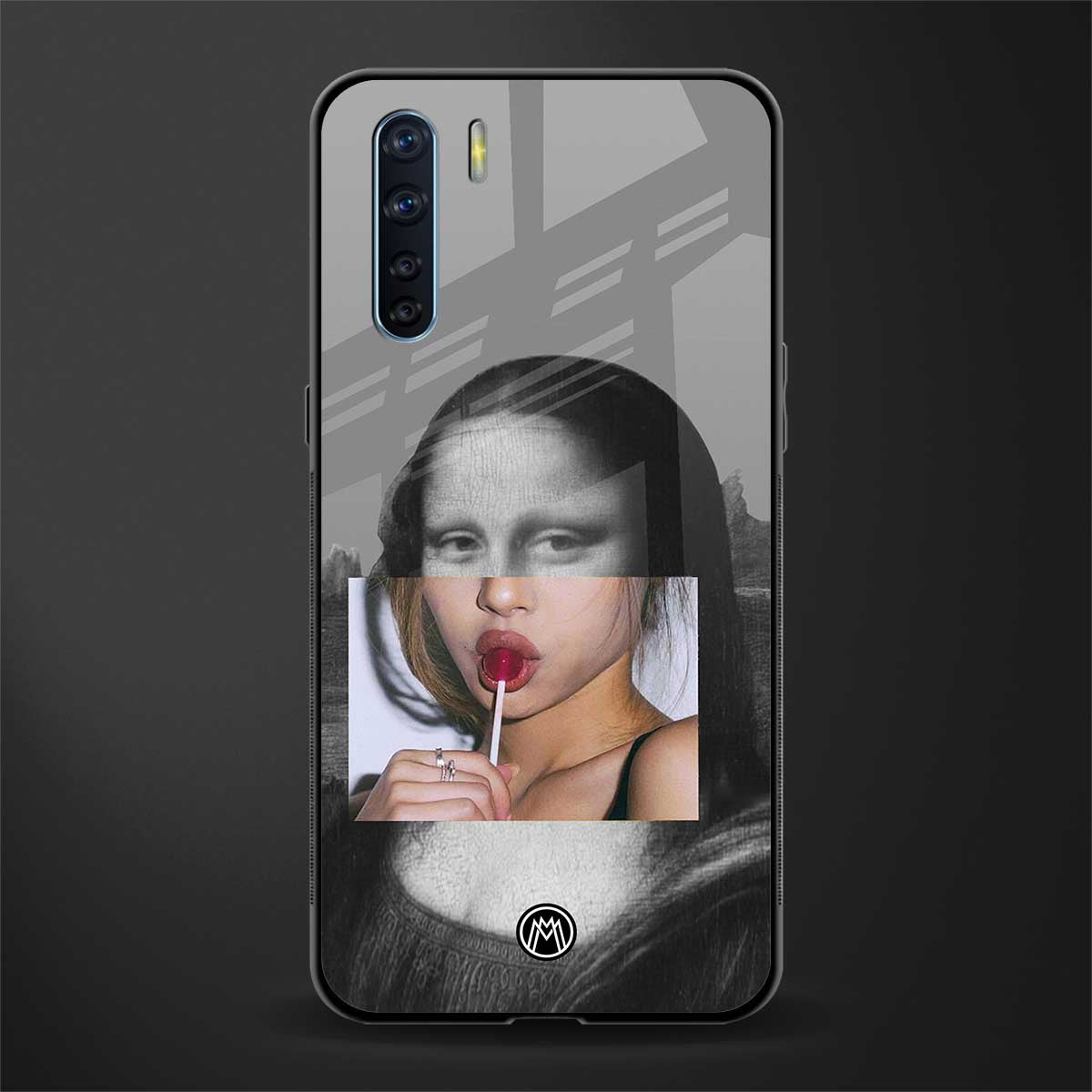 la mona lisa glass case for oppo f15 image