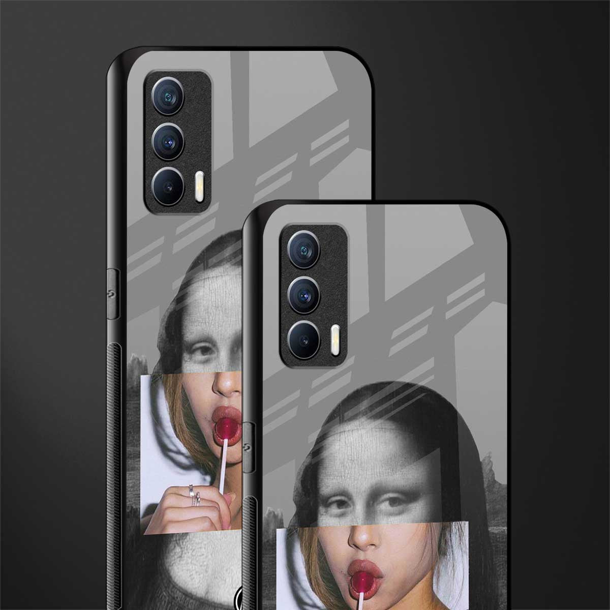 la mona lisa glass case for realme x7 image-2