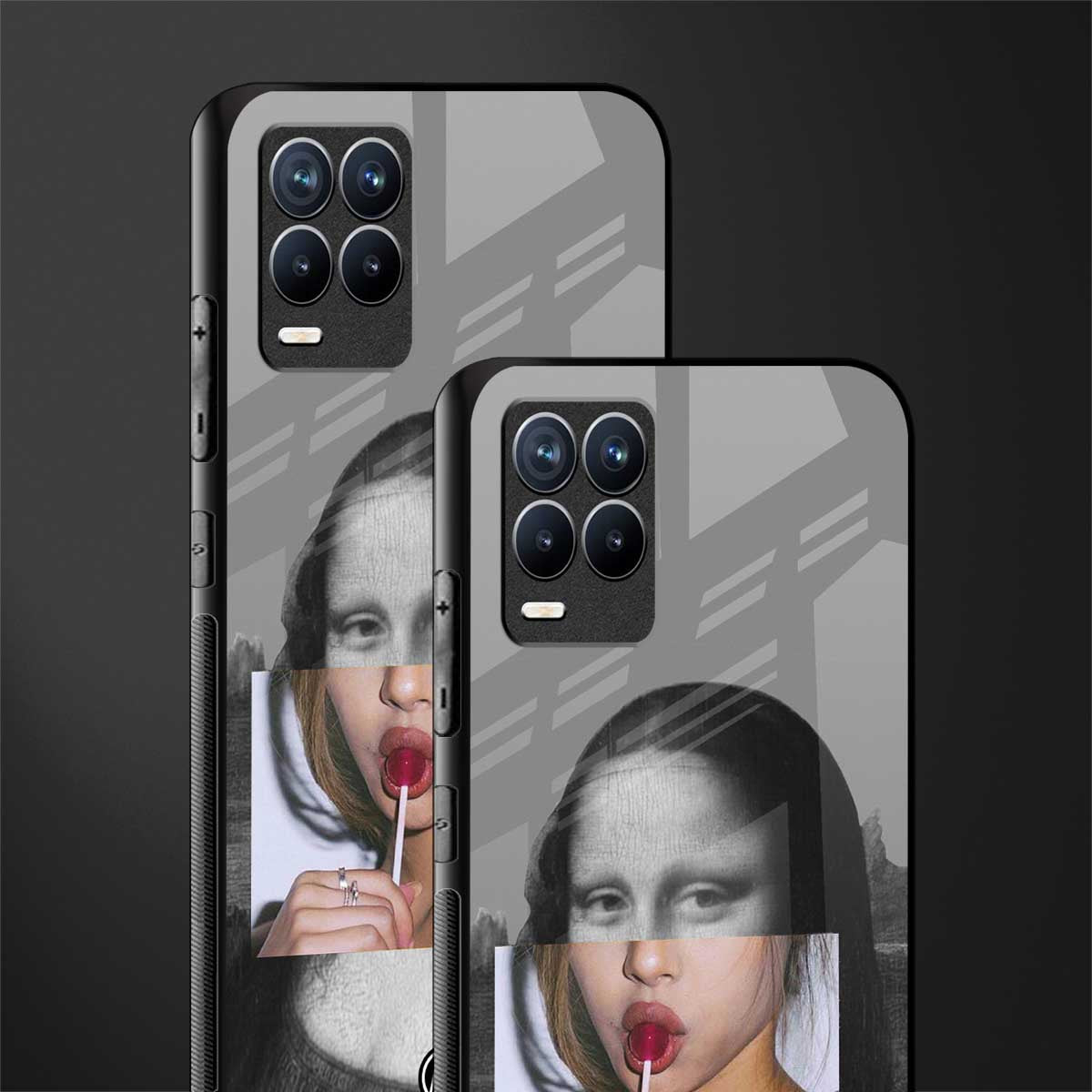 la mona lisa glass case for realme 8 4g image-2