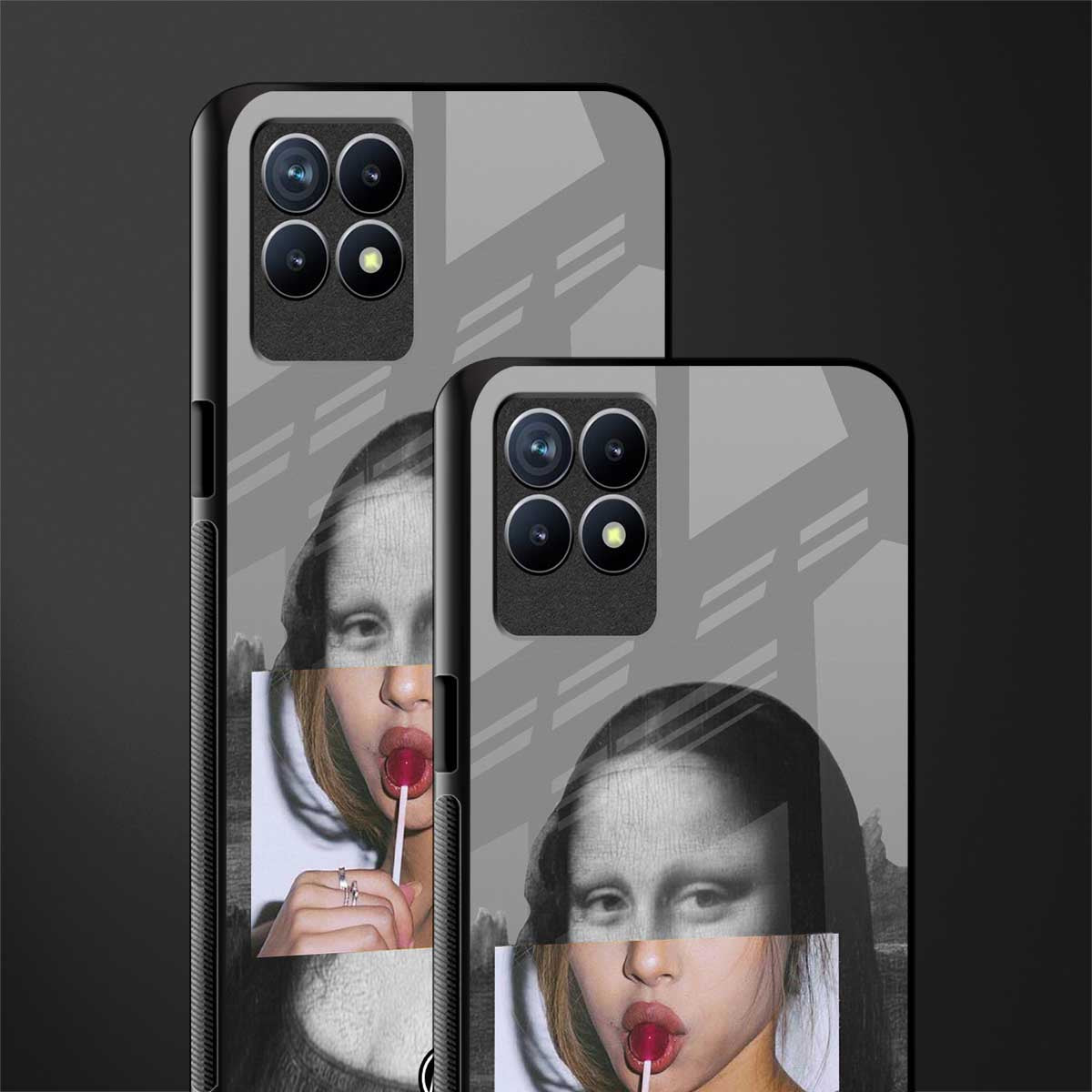 la mona lisa glass case for realme narzo 50 image-2