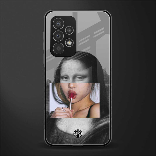 la mona lisa back phone cover | glass case for samsung galaxy a53 5g