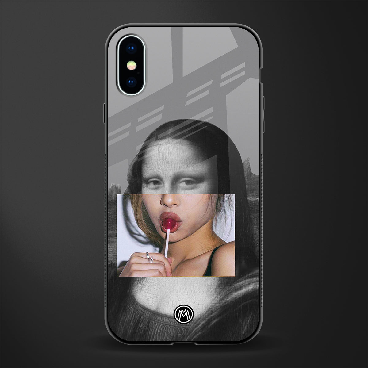 la mona lisa glass case for iphone xs image