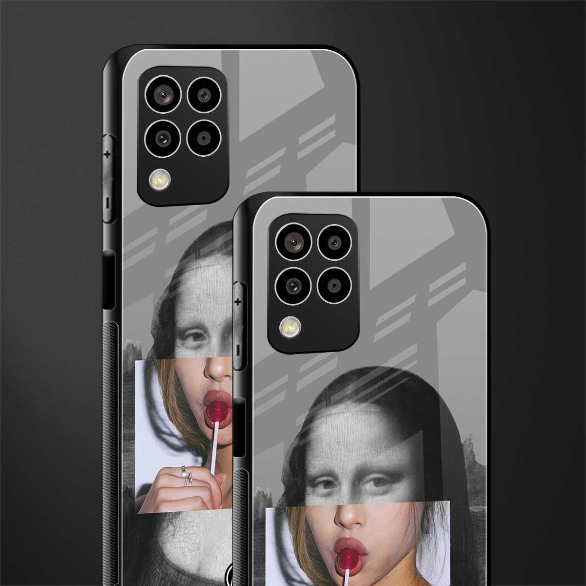 la mona lisa back phone cover | glass case for samsung galaxy m33 5g