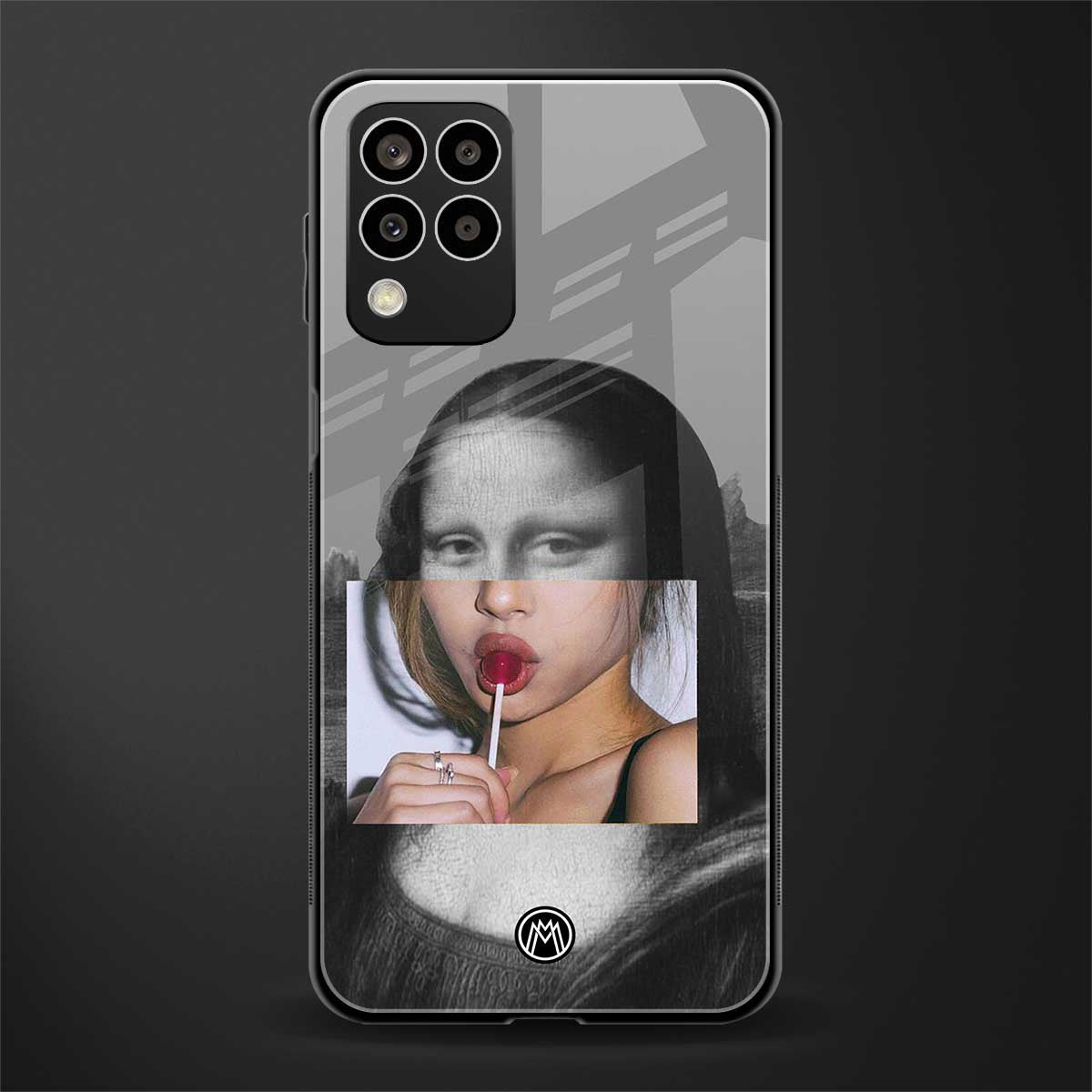 la mona lisa back phone cover | glass case for samsung galaxy m33 5g