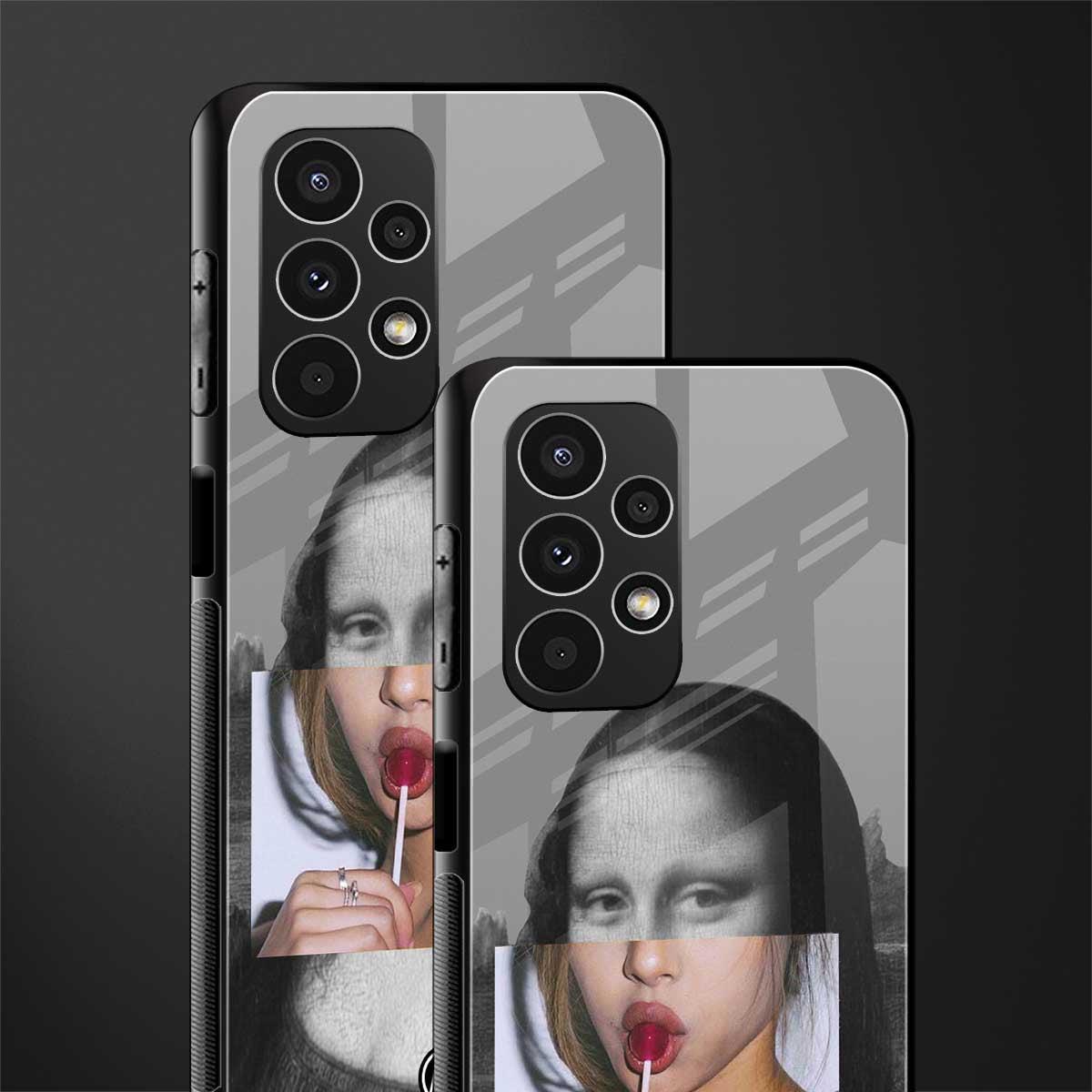 la mona lisa back phone cover | glass case for samsung galaxy a13 4g