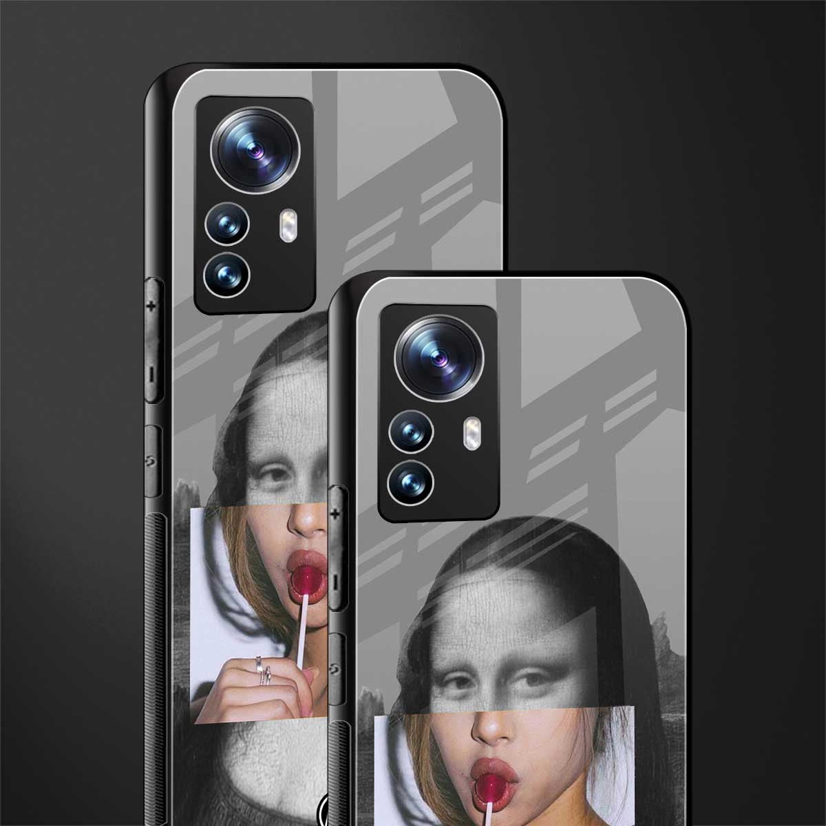 la mona lisa back phone cover | glass case for xiaomi 12 pro