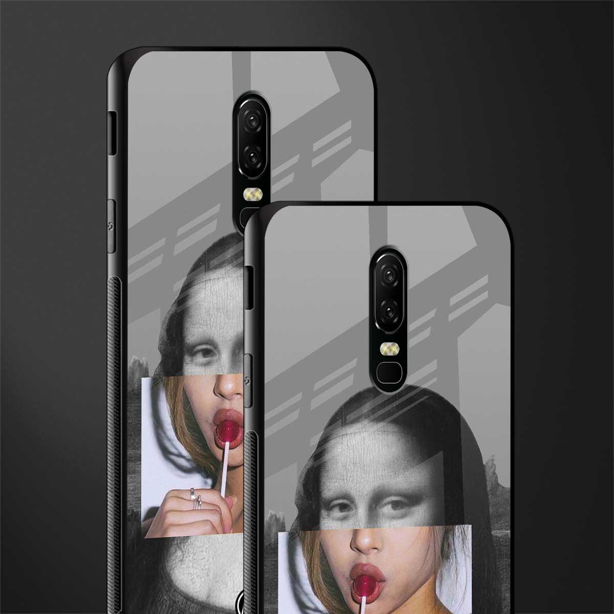 la mona lisa glass case for oneplus 6 image-2