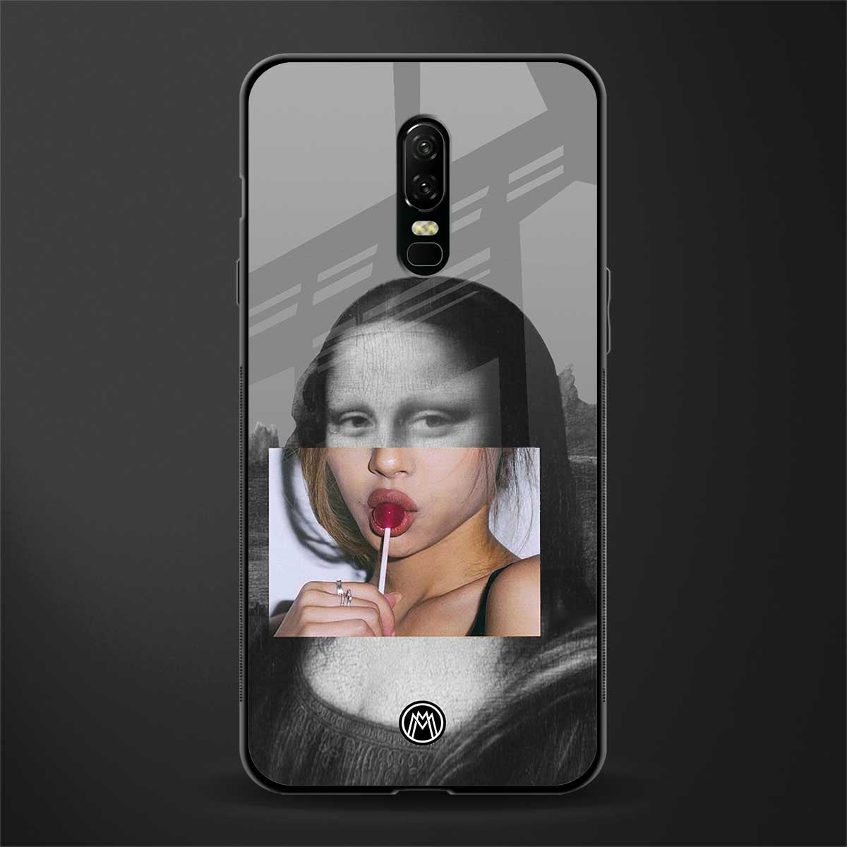 la mona lisa glass case for oneplus 6 image