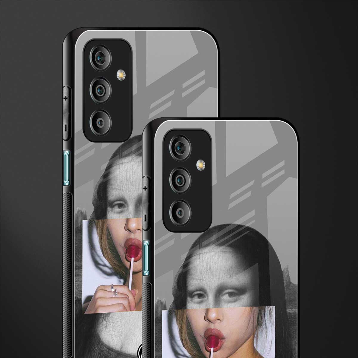 la mona lisa back phone cover | glass case for samsung galaxy f23 5g