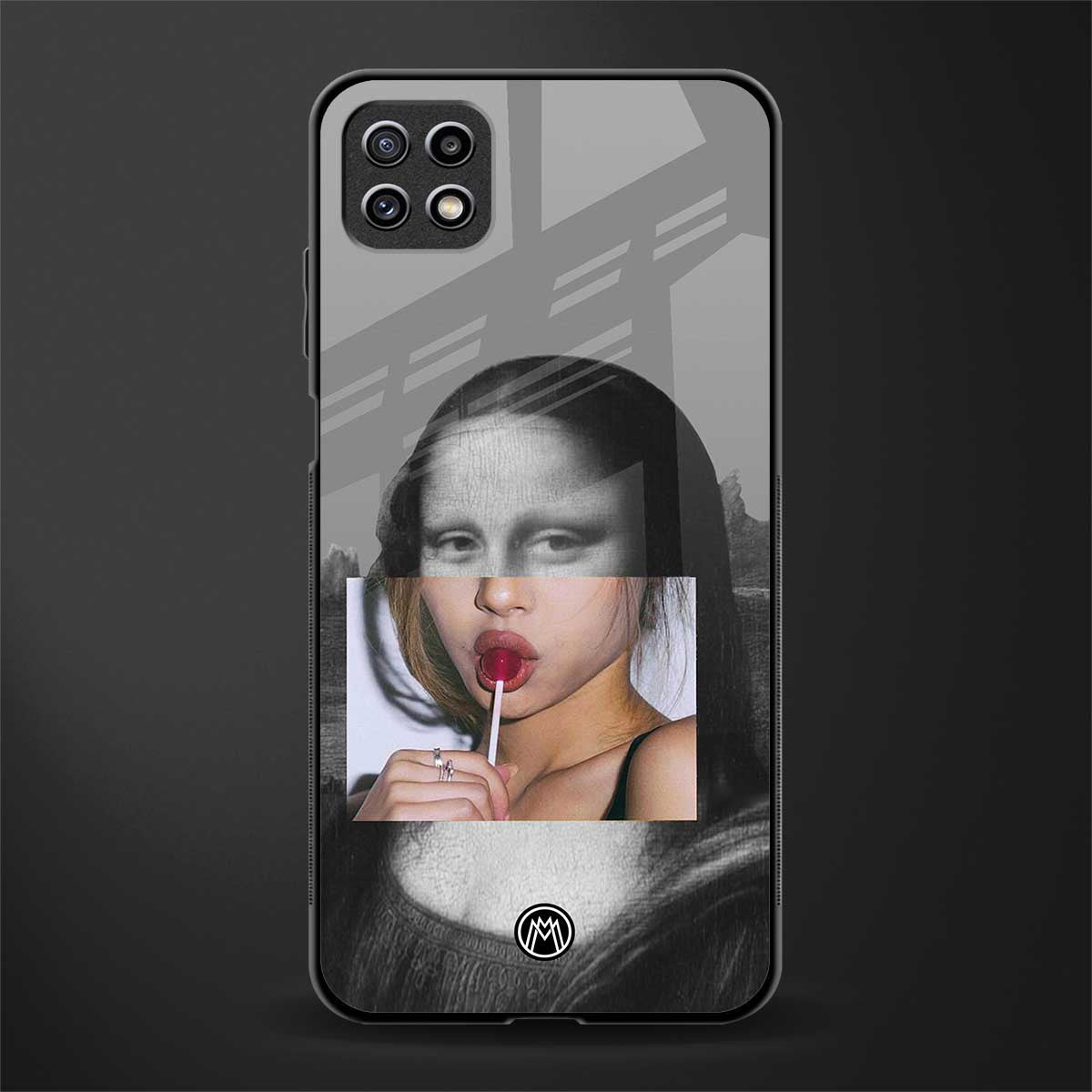 la mona lisa back phone cover | glass case for samsung galaxy f42