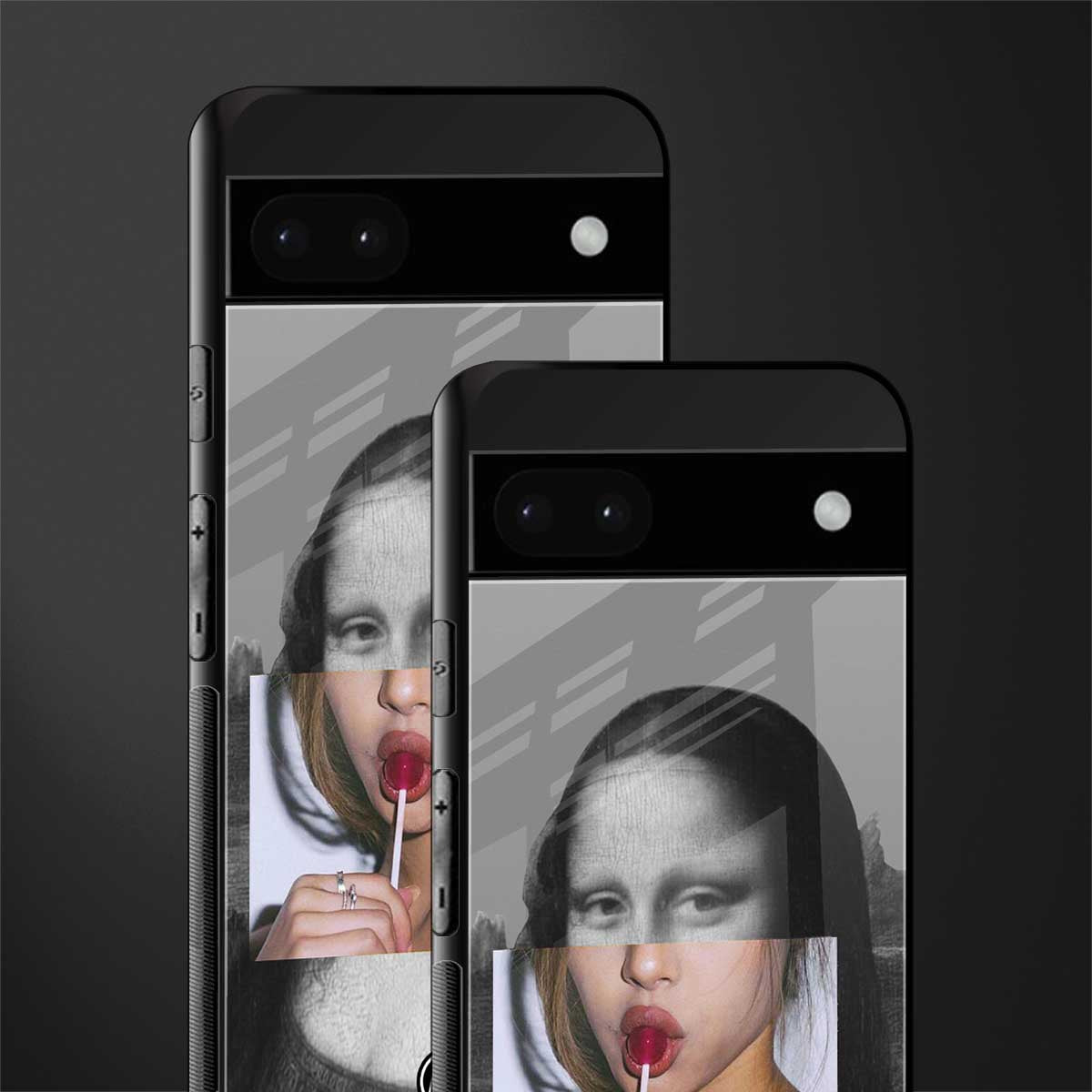 la mona lisa back phone cover | glass case for google pixel 6a