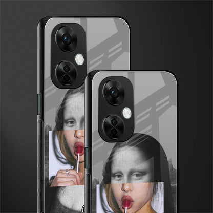 la mona lisa back phone cover | glass case for oneplus nord ce 3 lite