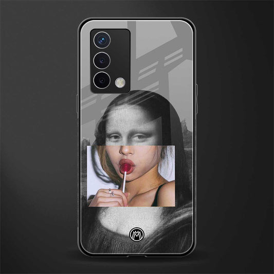la mona lisa back phone cover | glass case for oppo a74 4g