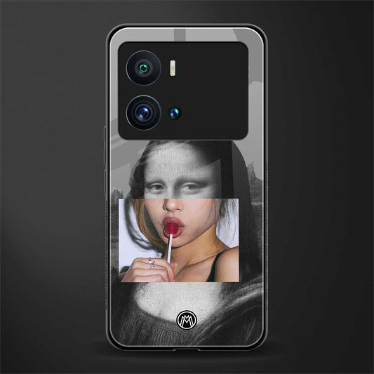 la mona lisa back phone cover | glass case for iQOO 9 Pro