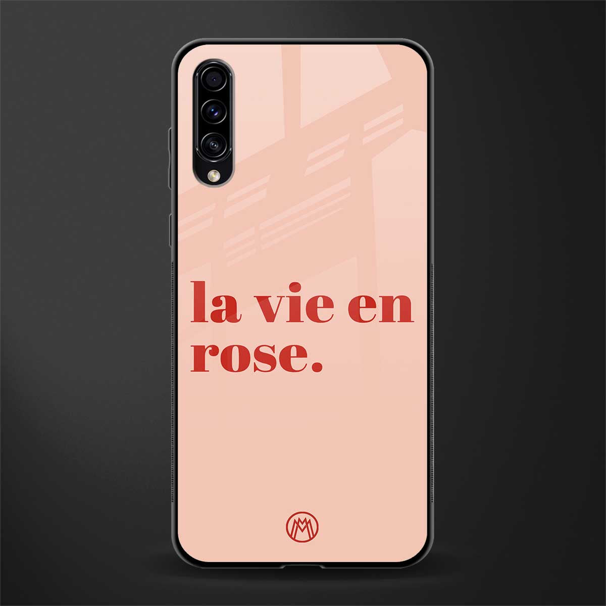 la vie en rose quote glass case for samsung galaxy a70 image