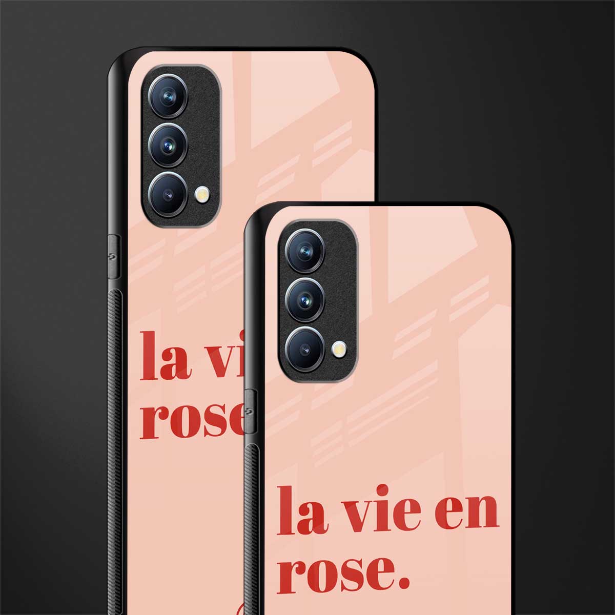 la vie en rose quote glass case for oppo f19 image-2