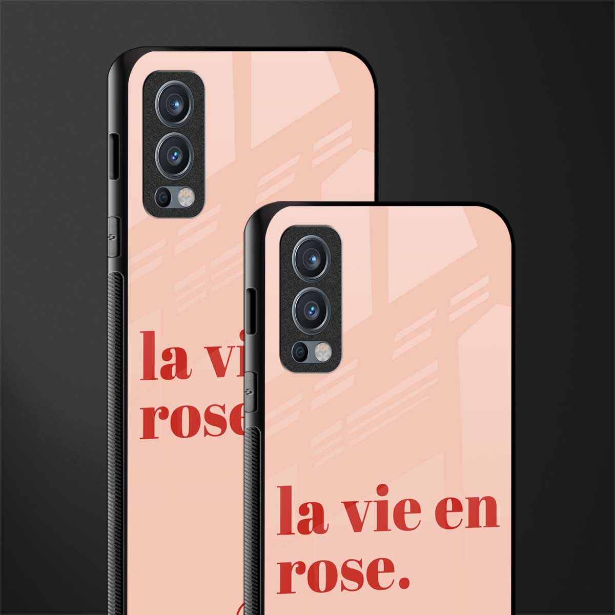 la vie en rose quote glass case for oneplus nord 2 5g image-2