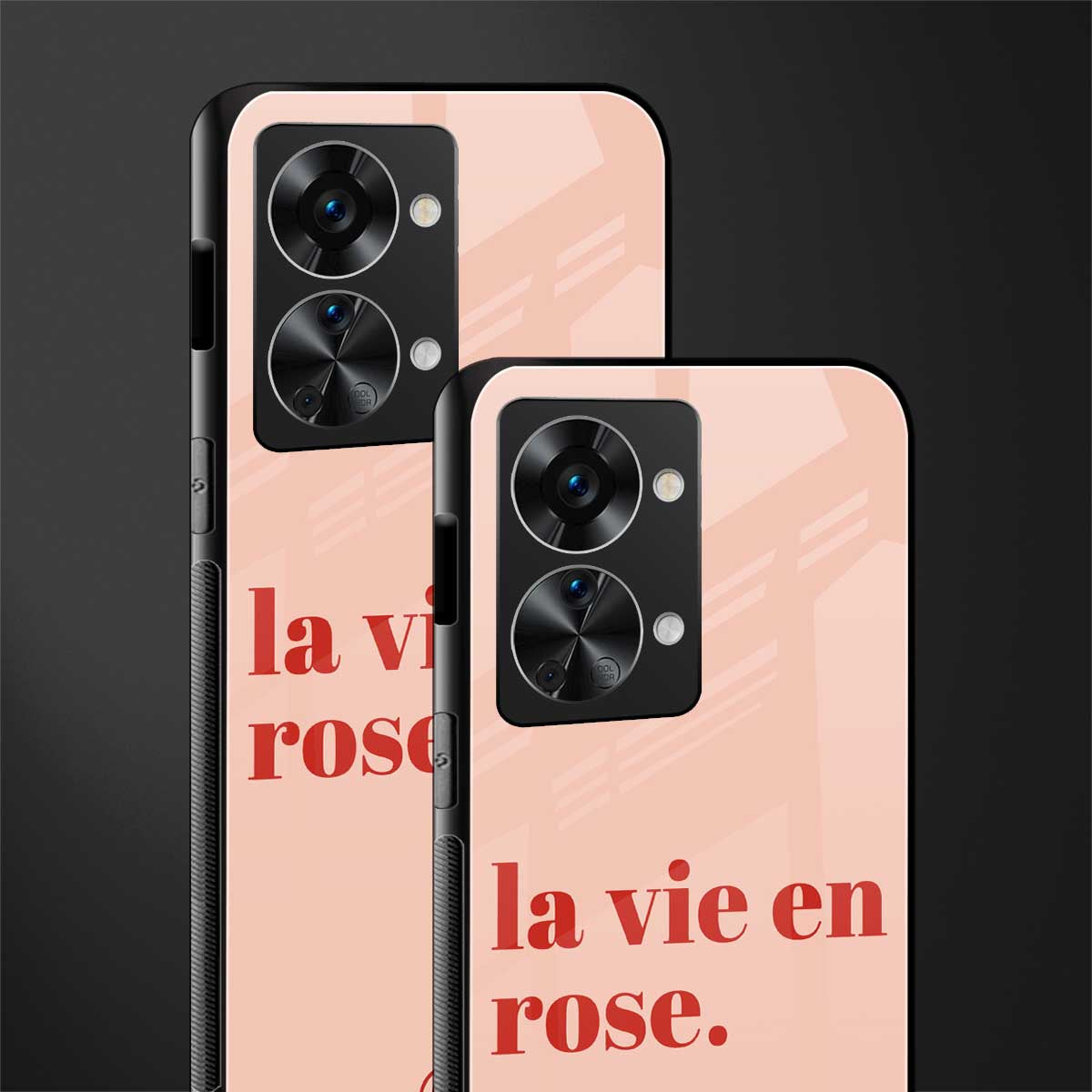 la vie en rose quote glass case for phone case | glass case for oneplus nord 2t 5g