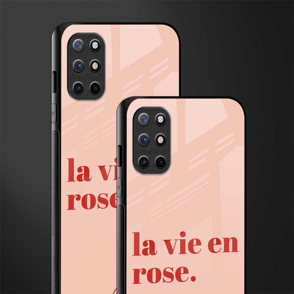 la vie en rose quote glass case for oneplus 8t image-2