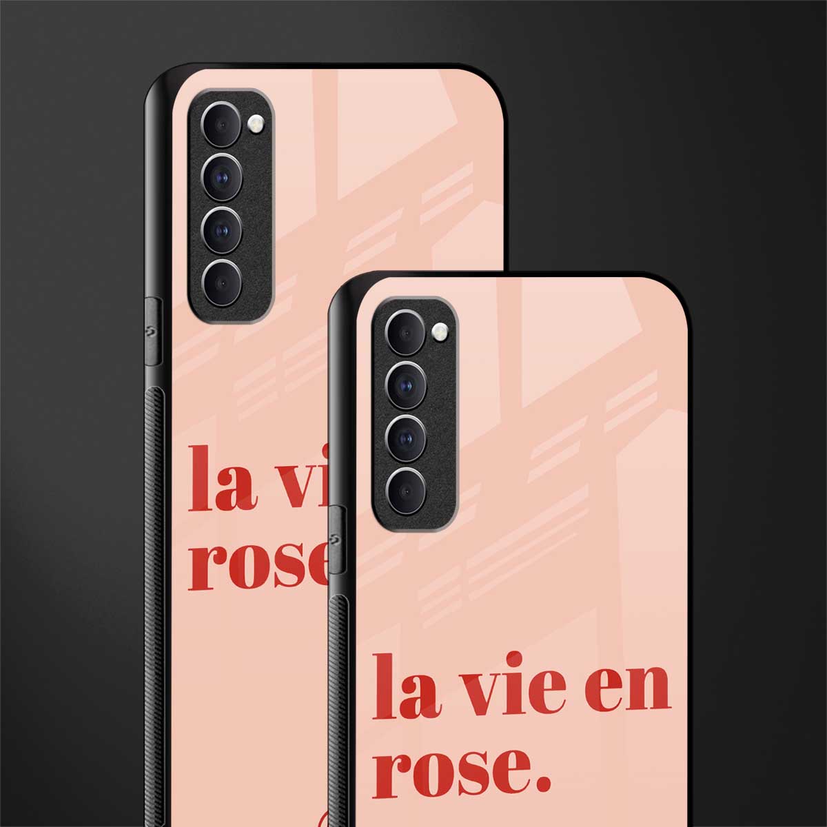 la vie en rose quote glass case for oppo reno 4 pro image-2