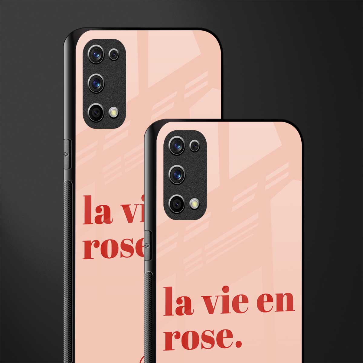 la vie en rose quote glass case for realme x7 pro image-2