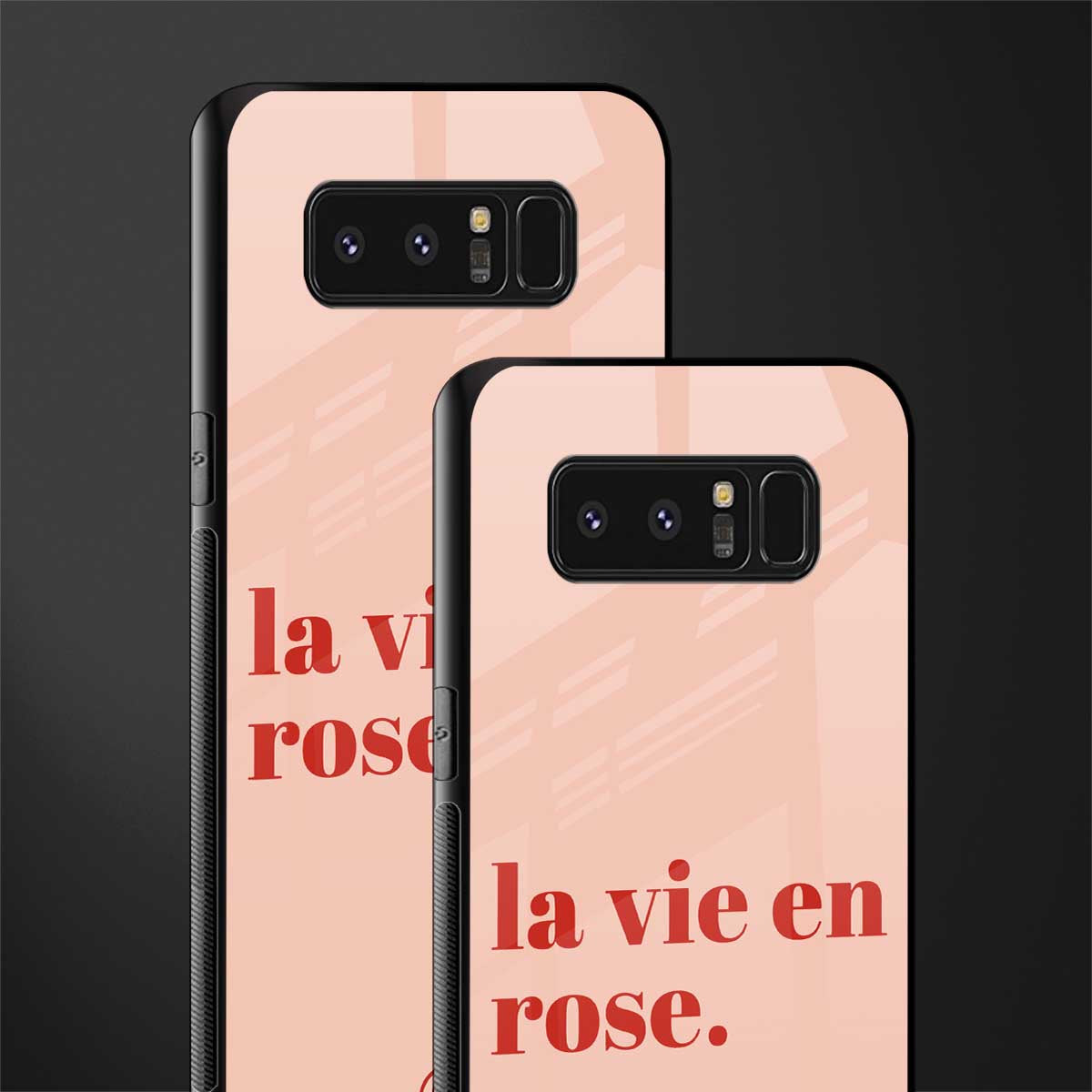 la vie en rose quote glass case for samsung galaxy note 8 image-2