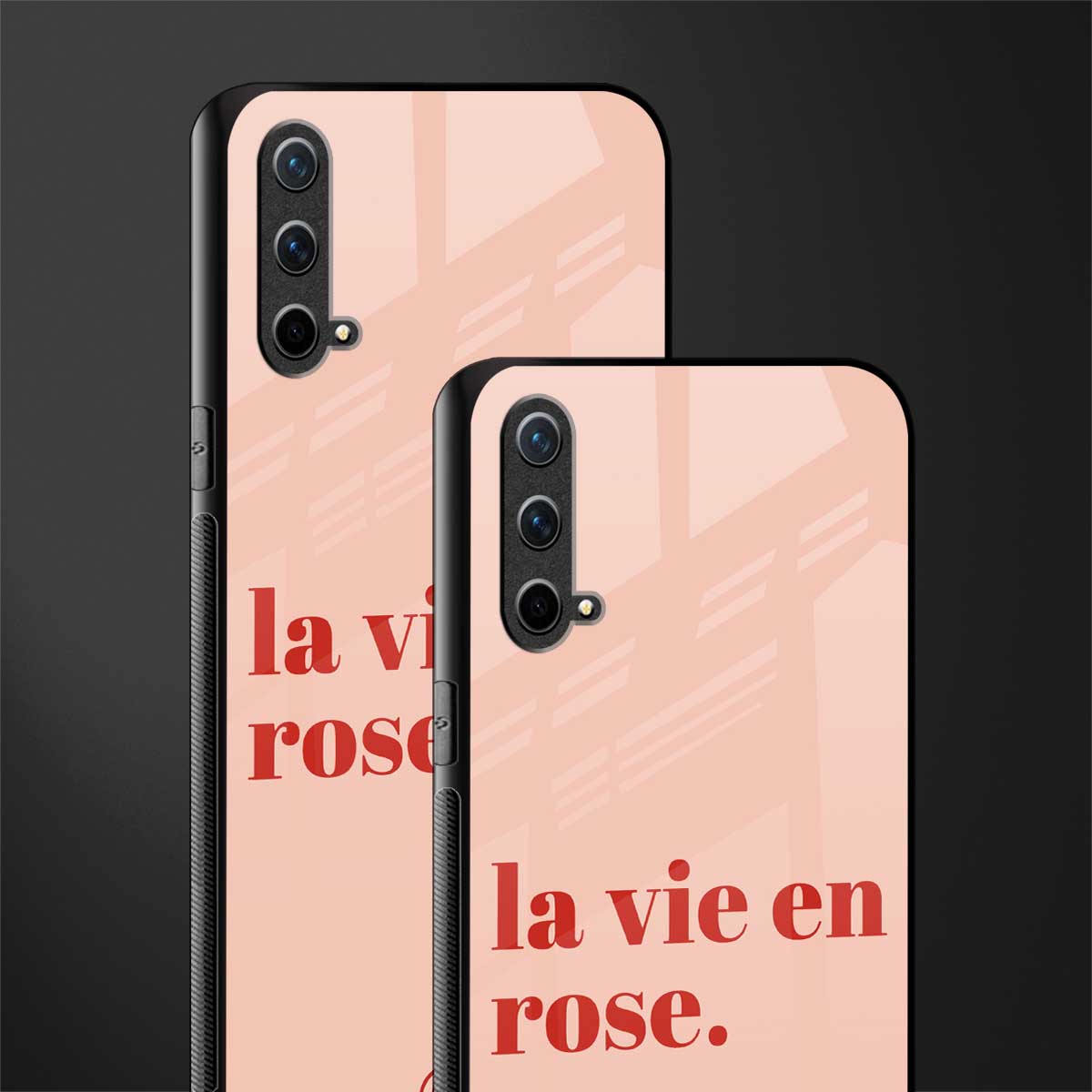 la vie en rose quote glass case for oneplus nord ce 5g image-2