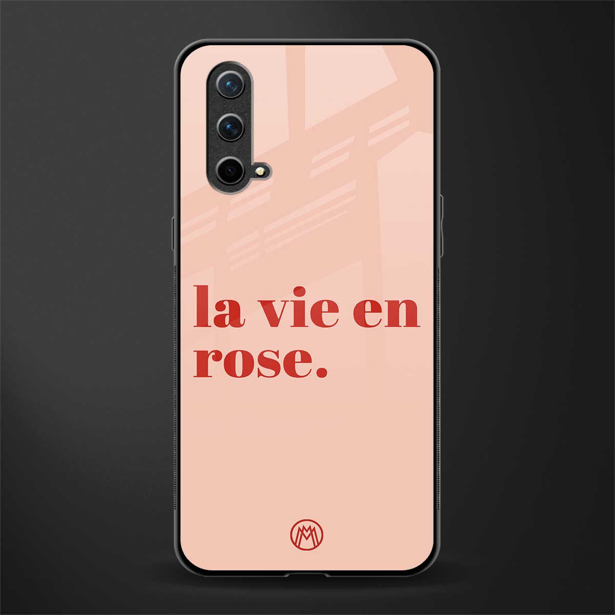 la vie en rose quote glass case for oneplus nord ce 5g image
