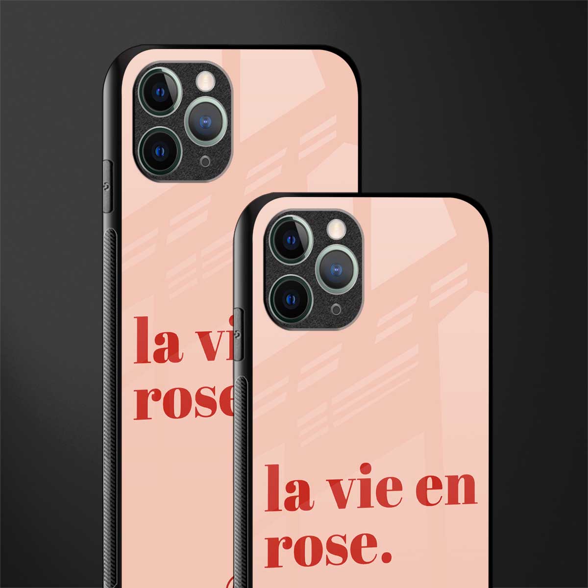 la vie en rose quote glass case for iphone 11 pro image-2