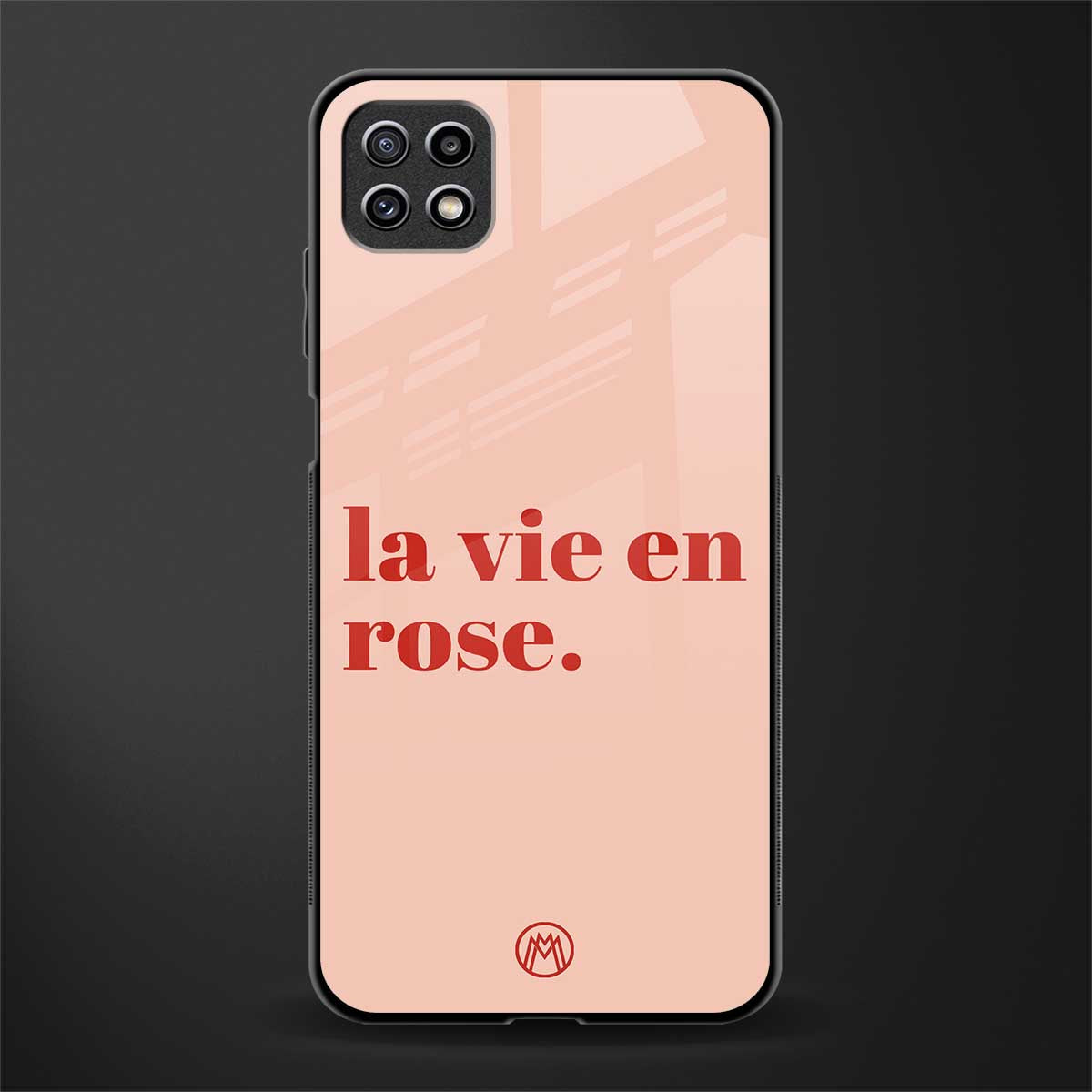 la vie en rose quote back phone cover | glass case for samsung galaxy f42
