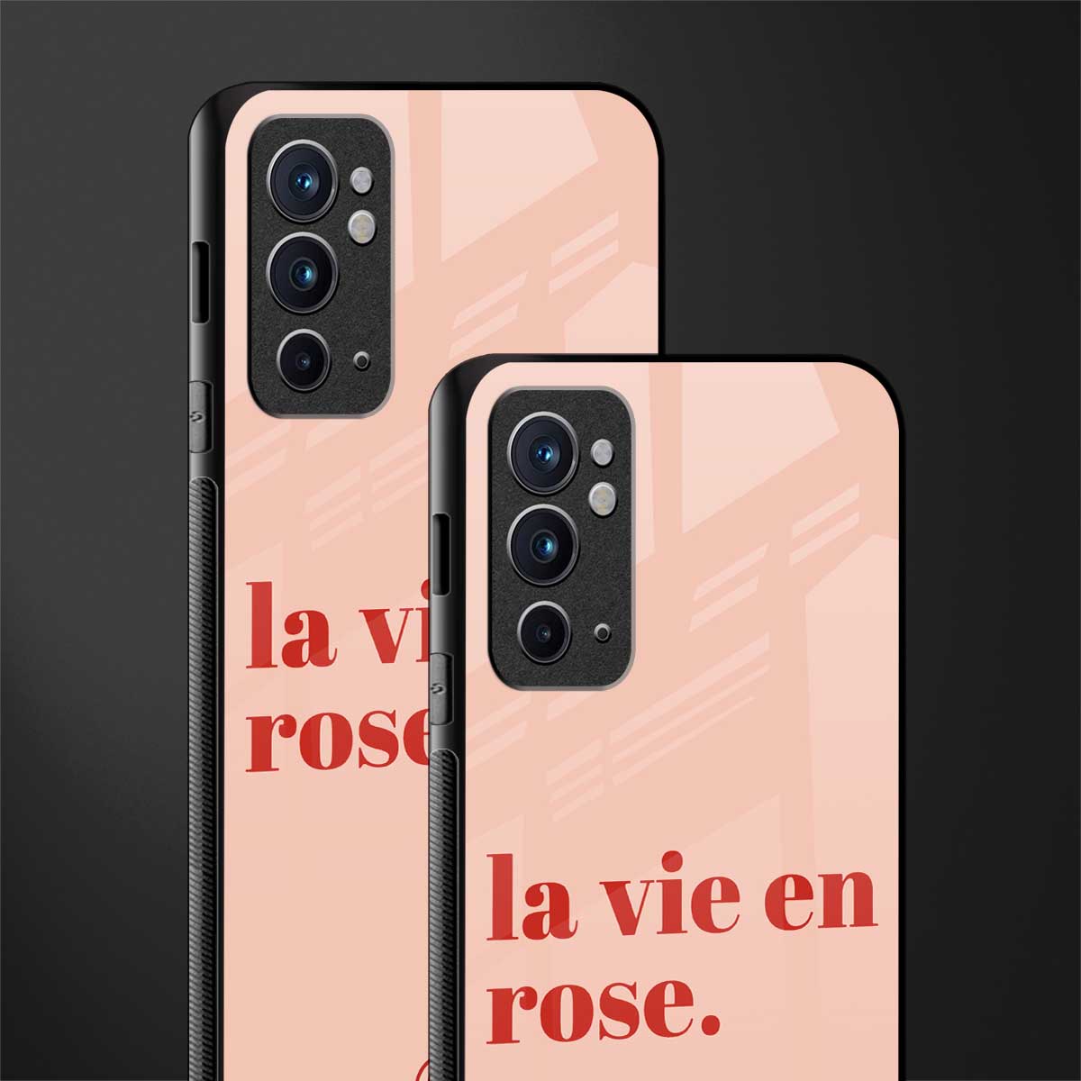 la vie en rose quote glass case for oneplus 9rt image-2