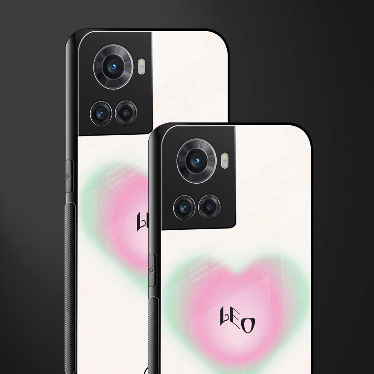 leo minimalistic back phone cover | glass case for oneplus 10r 5g