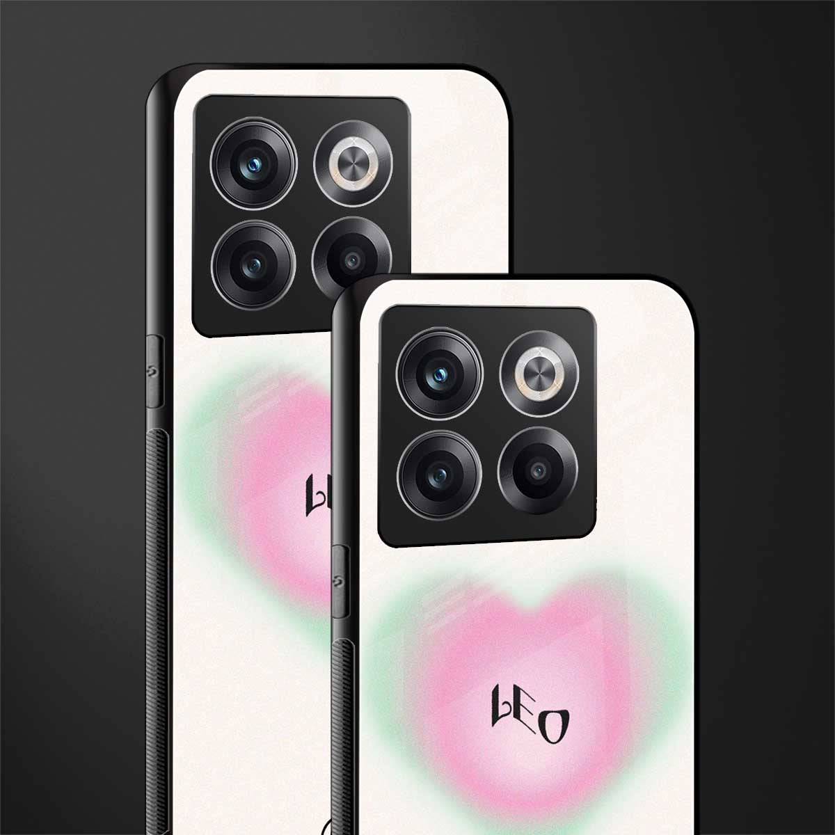 leo minimalistic back phone cover | glass case for oneplus 10t