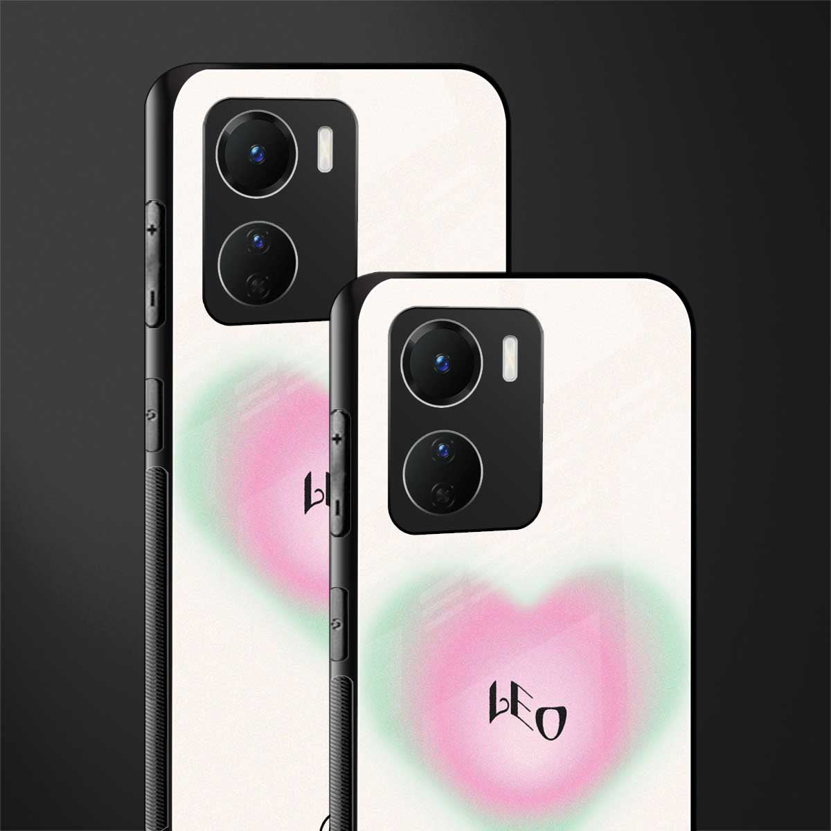 leo minimalistic back phone cover | glass case for vivo y16
