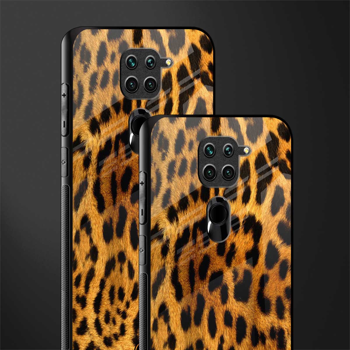 leopard fur glass case for redmi note 9 image-2