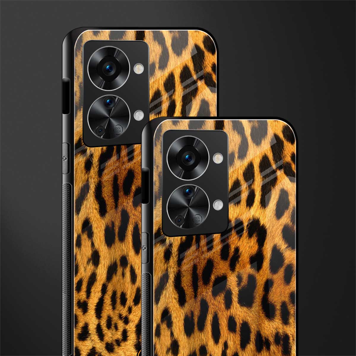 leopard fur glass case for phone case | glass case for oneplus nord 2t 5g
